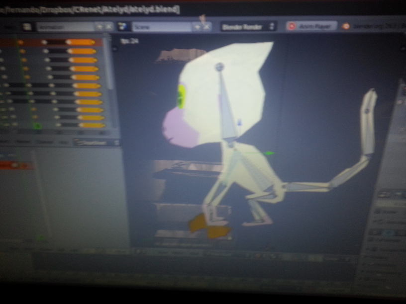 Atelyd being worked on Blender